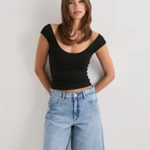 Only - Blå - Onlsonny Hw Wide Dnm Shorts NAS843