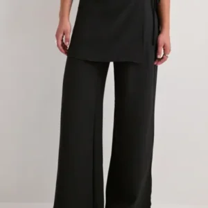 Only - Sort - Onlbretty Skirt Detail Trousers Wvn