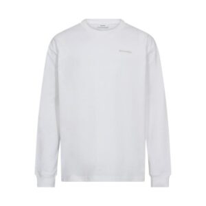 Resteröds Ted Basic Long Sleeve T-Shirt Hvid bomuld Small Herre