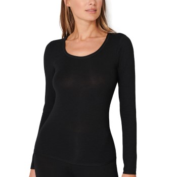 Schiesser Personal Fit Long Sleeve Shirt Sort Small Dame Schiesser Personal Fit Long Sleeve Shirt Sort Small Dame