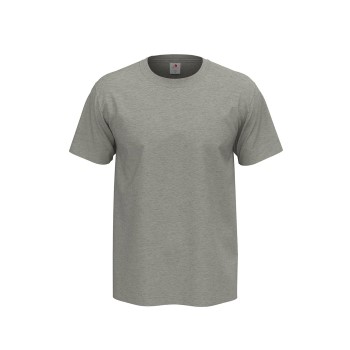 Stedman Comfort Men T-shirt Lysegrå bomuld Small Herre Stedman Comfort Men T-shirt Lysegrå bomuld Small Herre