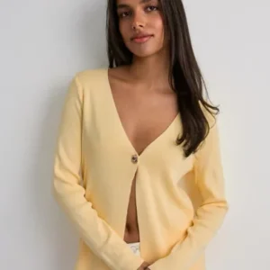 Vero Moda - Gul - Vmhailey Ls Knit Cardigan Jrs Exp