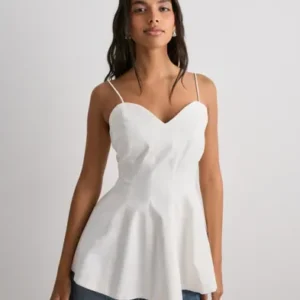 Vero Moda - Hvid - Vmsine Sl Cotton Top
