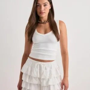 Vero Moda - Hvid - Vmzoey Hw Layered Shorts Wvn