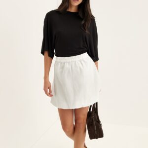 Balloon Short Cotton Skirt