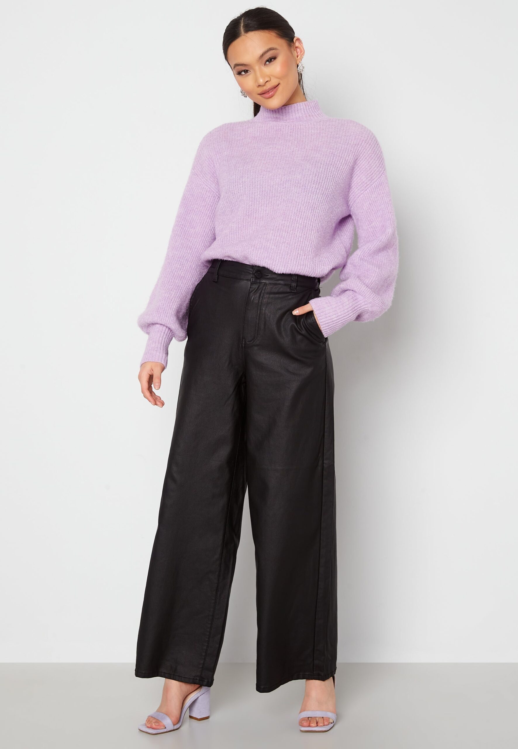 Belle HW Coated Wide Pants Belle HW Coated Wide Pants