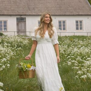 Broderie Anglaise Maxi Dress