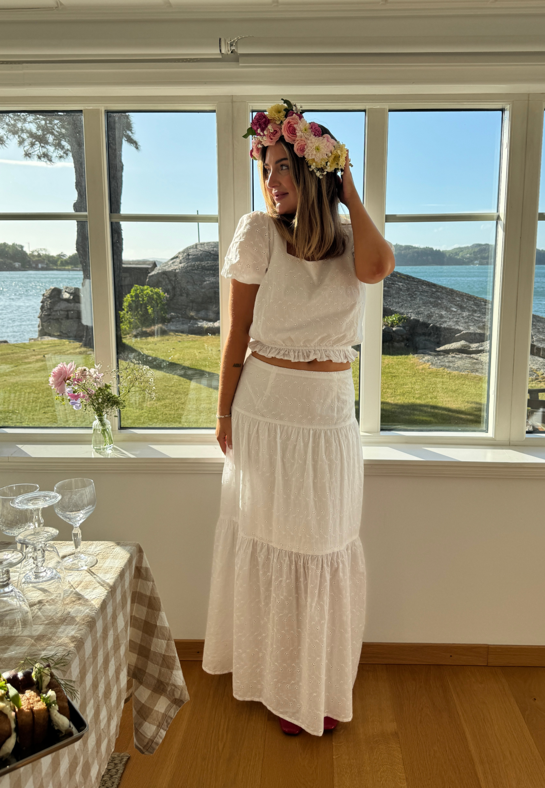 Broderie Anglaise Maxi Skirt Broderie Anglaise Maxi Skirt