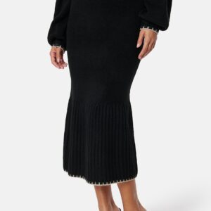 Contrast Edge Knitted Skirt