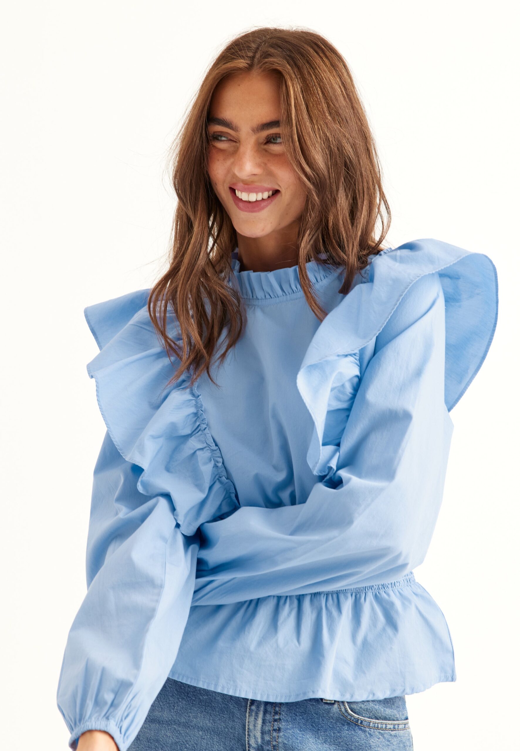Cotton Frill Blouse Cotton Frill Blouse