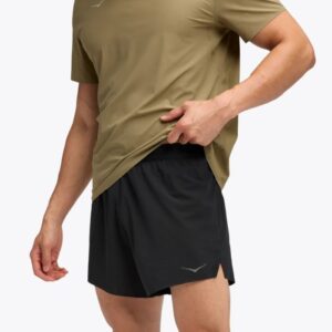 HOKA Glide 5 Inch Shorts w/Brief Str. XL Sort Herre
