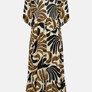 Maxi kjole med smock
