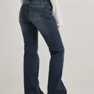 Nelly - Blå - No Waist Bootcut Jeans