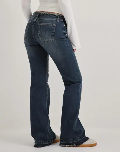 Nelly - Blå - No Waist Bootcut Jeans Nelly - Blå - No Waist Bootcut Jeans