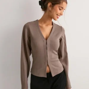Nelly - Brun - Waist Focus Cardigan