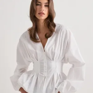 Nelly - Hvid - My Favorite Pleat Blouse