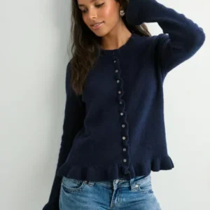 Neo Noir - Blå - Elowen Knit Blouse