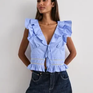 Neo Noir - Blå - Jolia Stripe Top