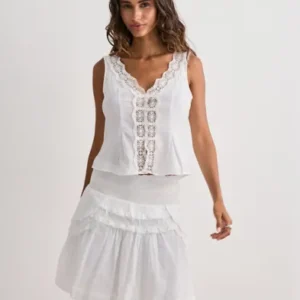 Neo Noir - Hvid - Maliah S Voile Skirt