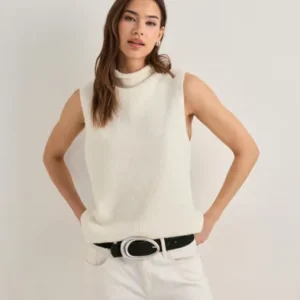 Neo Noir - Hvid - Odelia Knit Top