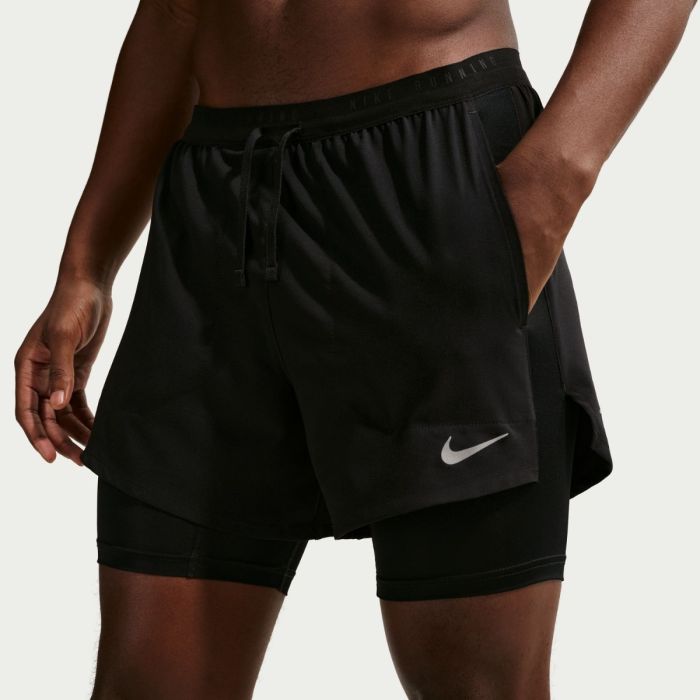 Nike Dri-FIT Stride 5 Inch Hybrid Shorts Str. L Sort Herre Nike Dri-FIT Stride 5 Inch Hybrid Shorts Str. L Sort Herre