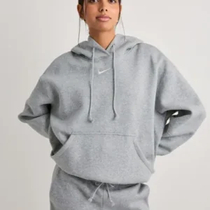 Nike - Grå - W Nsw Phnx Flc Os Po Hoodie