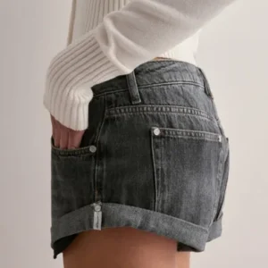 One Teaspoon - Grå - Bandits Low Waist Denim Short