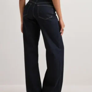 Only - Blå - Onlmadison Blush Hw Wide Dnm REA024