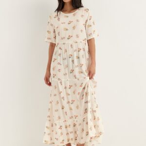 Pcevie Ss Ankle Dress Wvn Noos