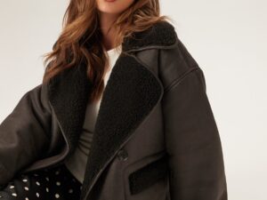 Pcjuno Coated Teddy Jacket