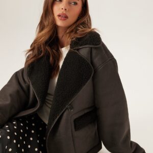 Pcjuno Coated Teddy Jacket