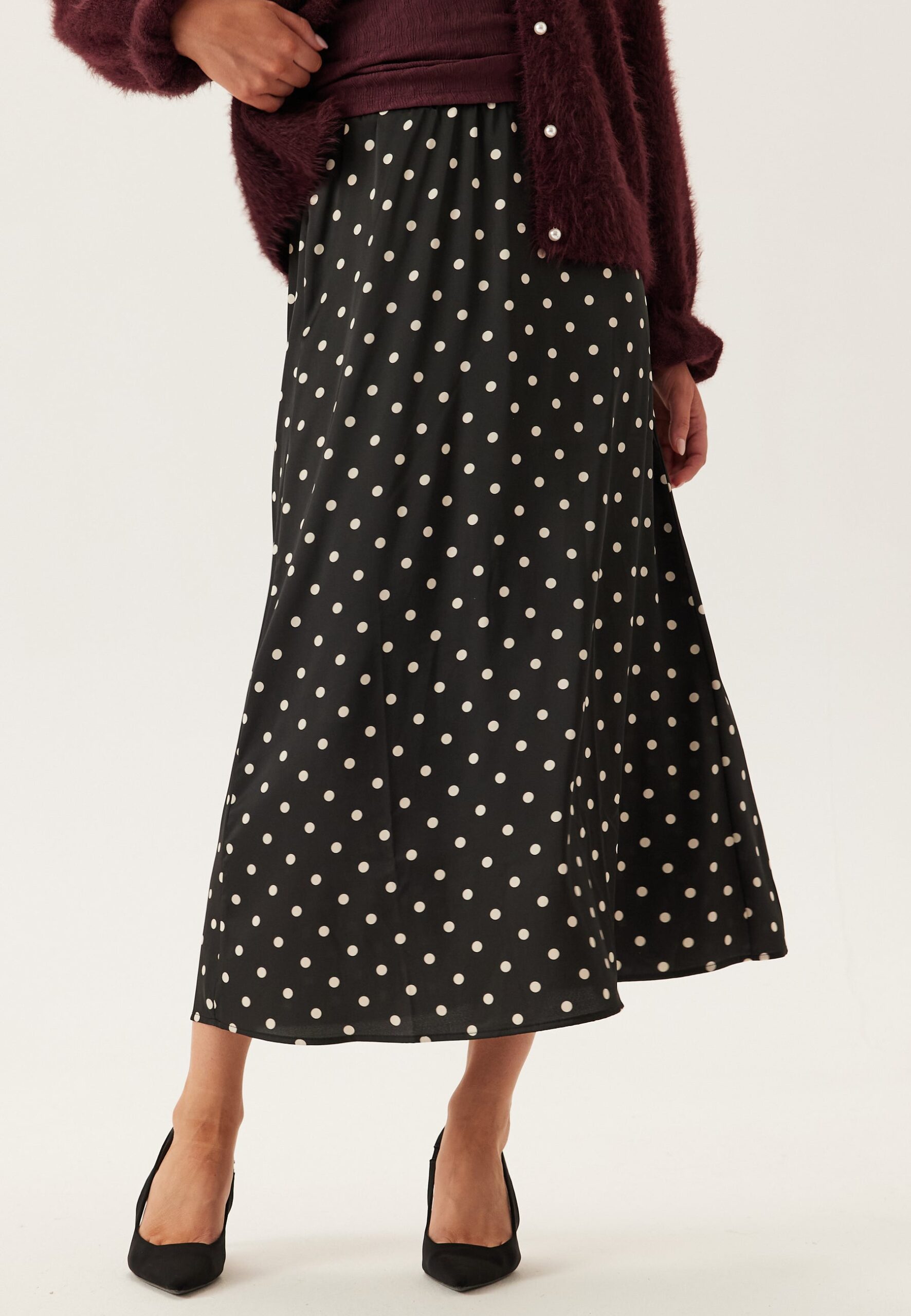 Pcjytta Hw Ankle Satin Skirt Pcjytta Hw Ankle Satin Skirt