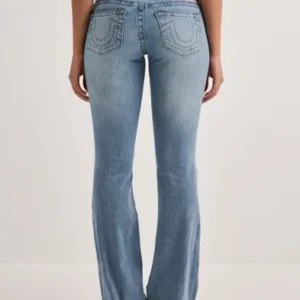 True Religion - Blå - Ultra Low Rise Flare