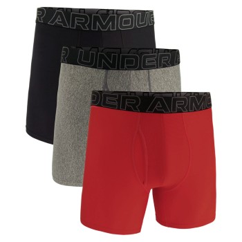 Under Armour 3P Performance Tech Solid 6in Boxers Rød polyester Small Herre Under Armour 3P Performance Tech Solid 6in Boxers Rød polyester Small Herre