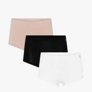 Urban Quest Bamboo Shorts 3-Pak Str. M Hvid / Sort / Pink - Komfortabelt undertøj til løb
