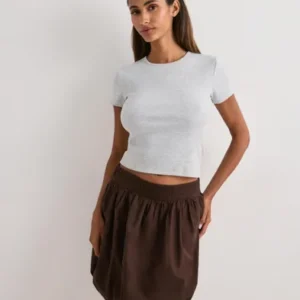 Vero Moda - Brun - Vmesther Hw Short Balloon Skirt Wvn