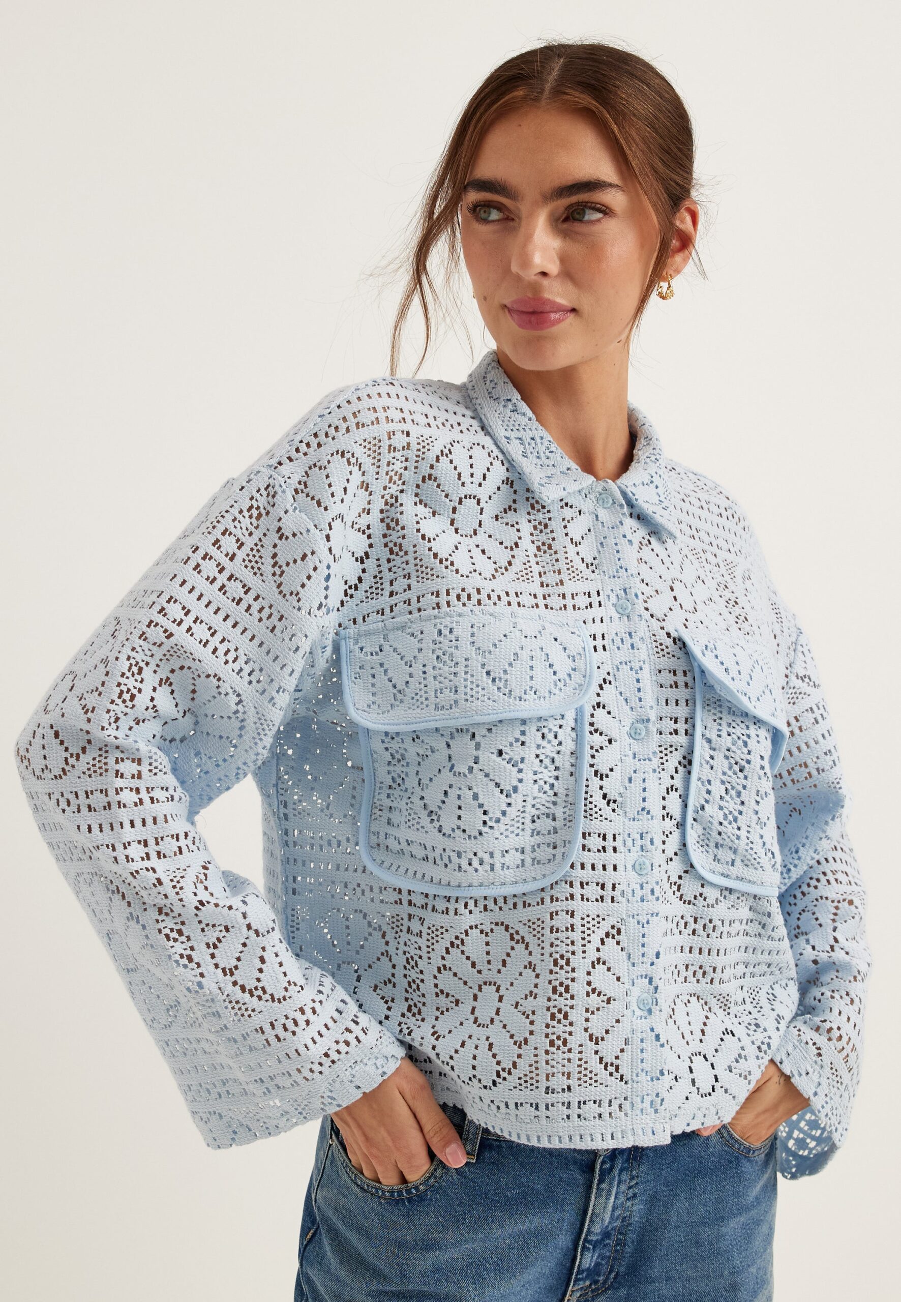 Vimerinda Crochet L/S CARDIGAN Vimerinda Crochet L/S CARDIGAN