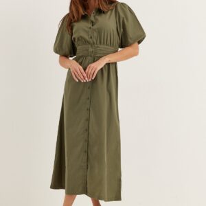 Waist Detail Cotton Dress