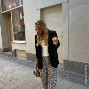 Wide Leg Shimmer Trousers