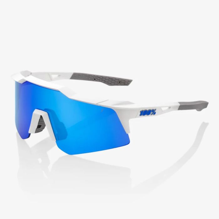 100% Speedcraft XS Solbriller Hvid/Blå med ekstra linser til løb og udendørs aktiviteter 100% Speedcraft XS Solbriller Hvid/Blå med ekstra linser til løb og udendørs aktiviteter