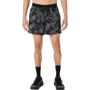ASICS Fujitrail All Over Print 5 Inch Shorts Str. L Sort Herre