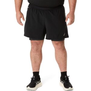 ASICS Road 2in1 5 Inch Shorts Str. L - Lettere shorts til mænd til løb og træning