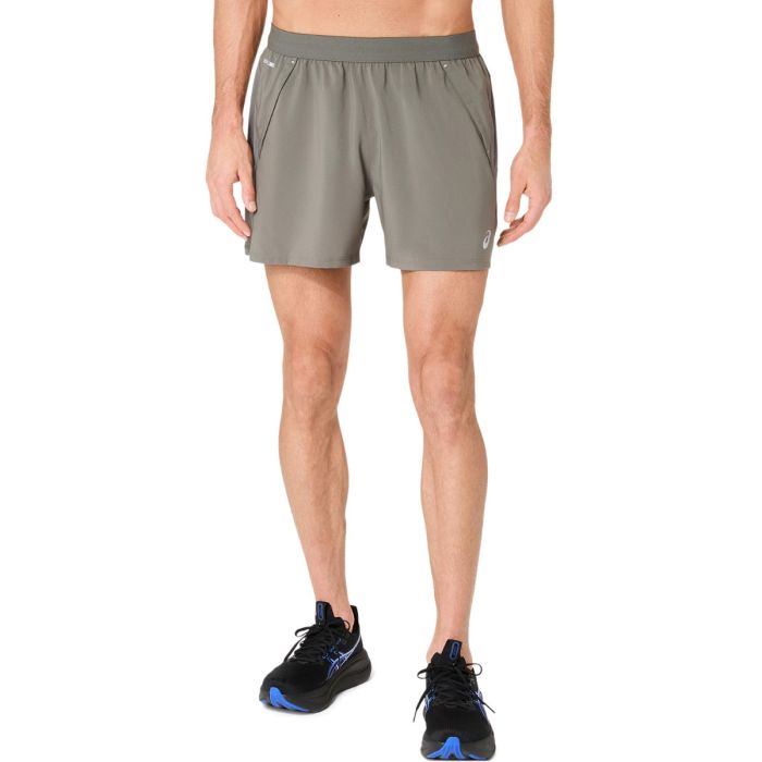 ASICS Road 5 Inch Shorts Str. L Grøn Herre ASICS Road 5 Inch Shorts Str. L Grøn Herre