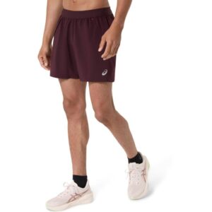 ASICS Road 5 Inch Shorts Str. L Rød Herre