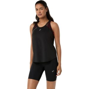 ASICS Road Tank Str. M Sort Dame