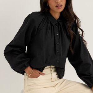 Balloon Cotton Shirt