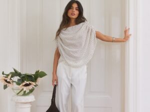 Cape Sleeveless Blouse