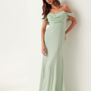 Chiffon Off Shoulder Maxi Dress