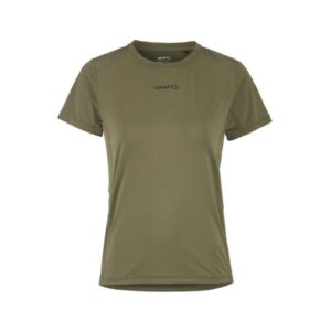 Craft ADV Essence SS Tee Dame - L Grøn Løbe T-shirt til Optimal Komfort og Åndbarhed