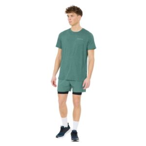Endurance Abdon Melange SS Tee Str. L Grøn Herre